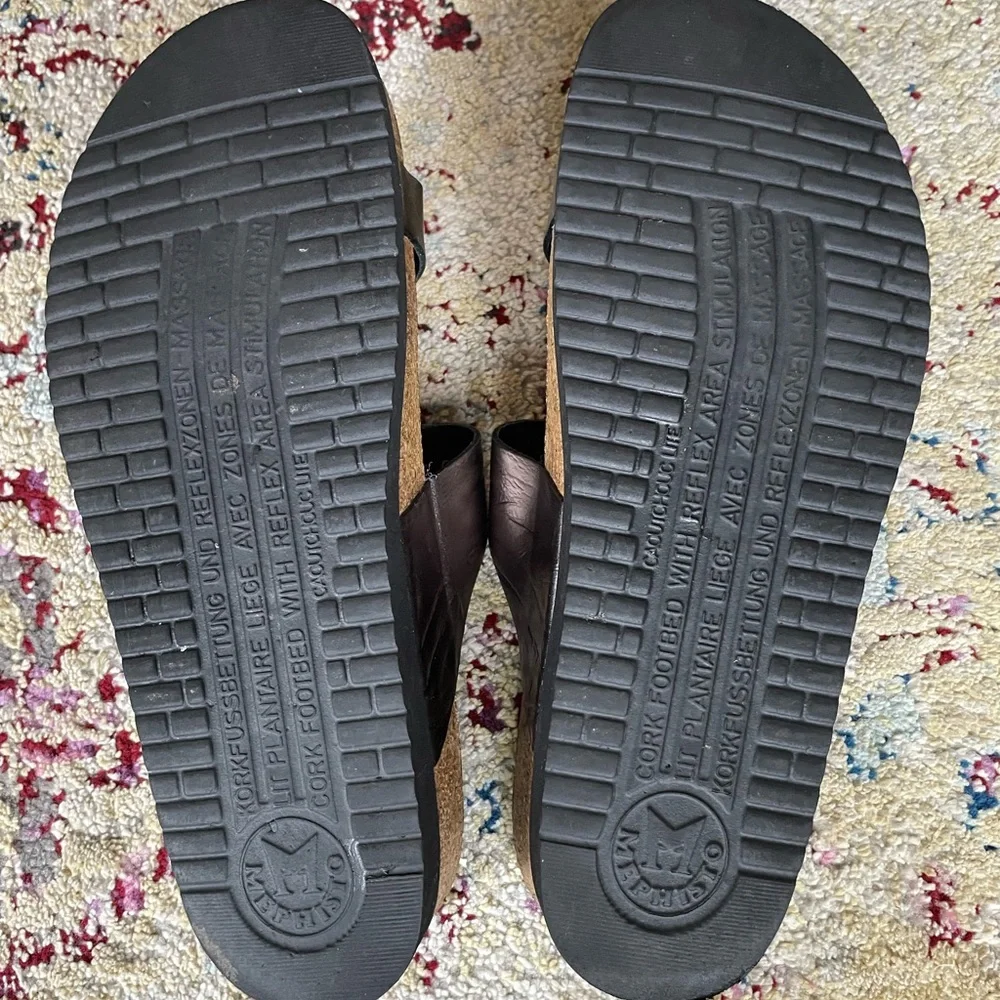 Mephisto women’s Helen gray thong sandal 38 US 8 - Picture 4 of 5